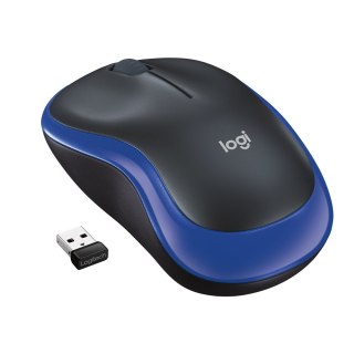 Mysz Logitech M185 910-002239 (optyczna; 1000 DPI; kolor niebieski)