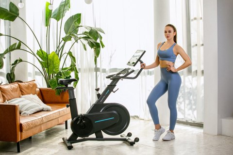 Rower stacjonarny, magnetyczny OVICX Q200X z ekranem dotykowym 15,6" TFT, WIFI bluetooth&app (WYPRZEDAŻ)