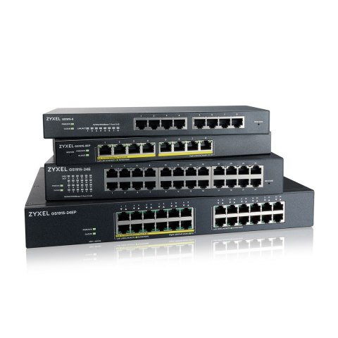 Switch Zyxel GS1915-24EP 24p PoE (PoE+: 12;) 130W Managed Gigabit