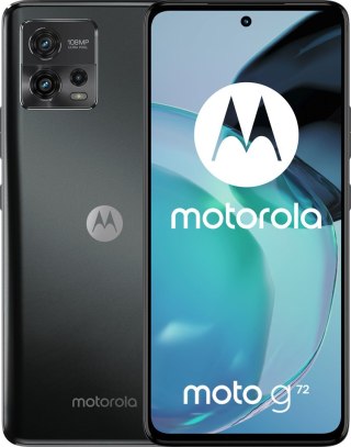 Smartfon Motorola Moto G72 6/128GB 6,6" AMOLED 2400x1080 5000mAh Dual SIM 4G Meteorite Grey (WYPRZEDAŻ)