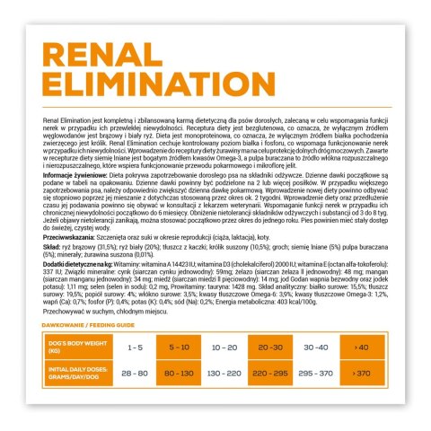 VetExpert Veterinary Diet Renal Elimination dog 2kg