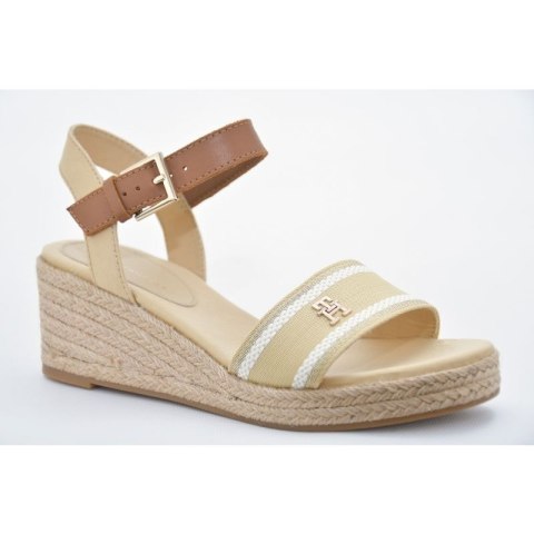 Sandały Tommy Hilfiger Webbing Wedge Sandal W FW0FW08044ACR