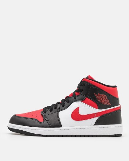 Buty NIKE Air Jordan 1 Mid - Black Gym Red