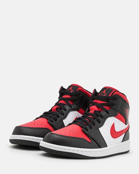 Buty NIKE Air Jordan 1 Mid - Black Gym Red