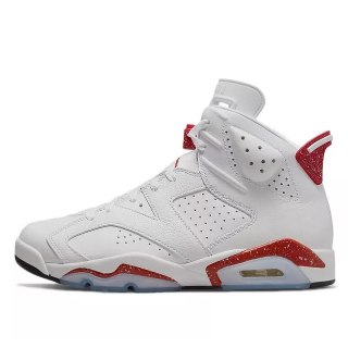 Buty NIKE Air Jordan 6 Red Oreo - Białe CT8529-162