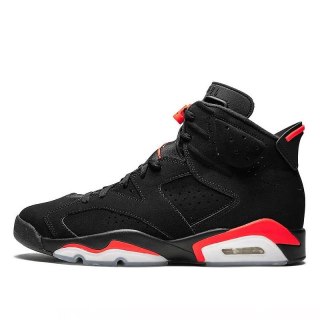 Buty NIKE Air Jordan 6 Retro Black Infrared - Czarne 384665-060