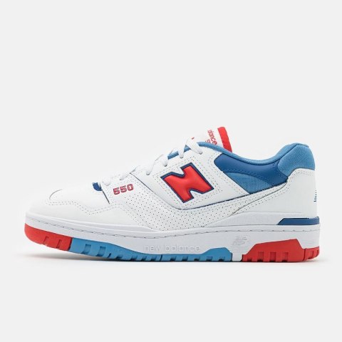 Buty New Balance 550 biały, niebieski, czerwony - BB550NCH