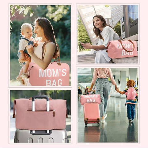 Torba dla mamy Mommy Bag różowa