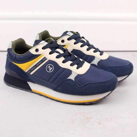 Skórzane buty sportowe McKeylor M JAN289B granatowe Skórzane buty sportowe McKeylor M JAN289B granatowe