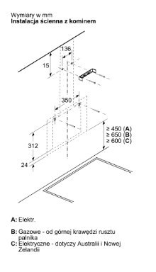 Okap BOSCH DWK65DK20