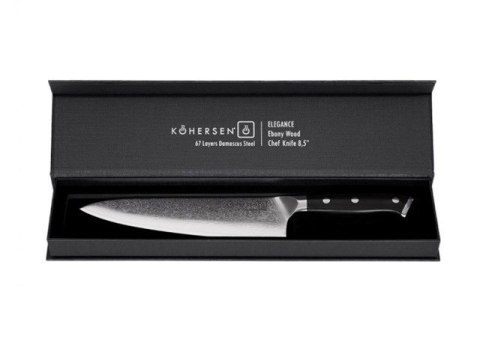 Nóż szefa kuchni Chef Kohersen Elegance Ebony Wood 21,6cm