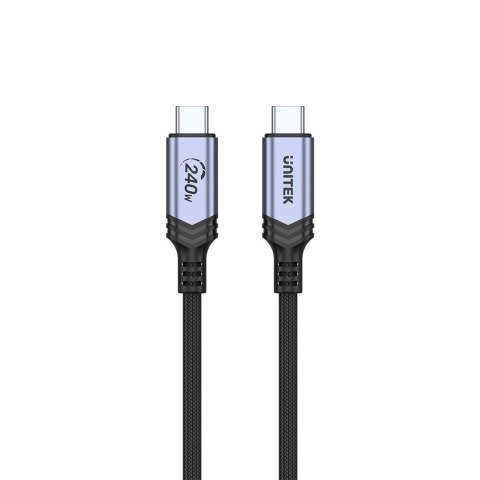 UNITEK KABEL USB-C 3.1 DO ŁADOWANIA, PD 240W, 2M