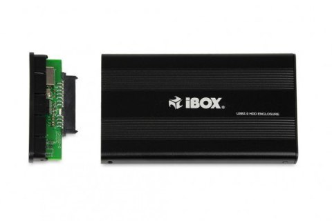 Obudowa IBOX HD-01 ZEW. 2,5" USB 2.0 IEU2F01 (2.5"; USB 2.0; Aluminium; kolor czarny)